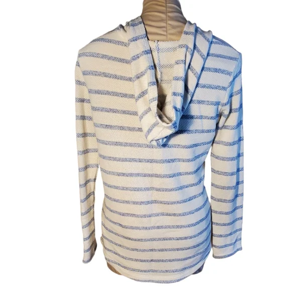 Old Navy Striped Graphic Cali-Fleece Pullover Hoodie Size 14 (XL) - Picture 3 of 6